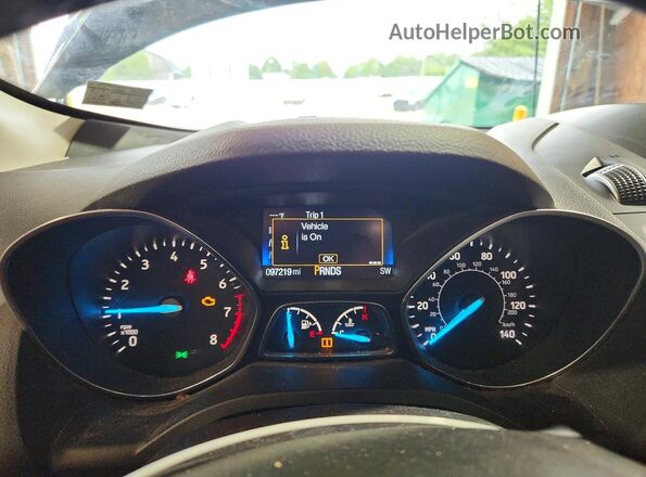 1FMCU9GD6KUA84704 2019 FORD ESCAPE Gray Вид щитка приладів