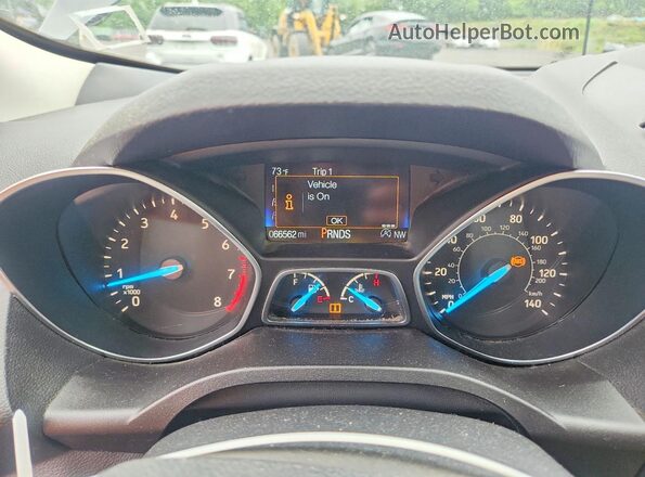 1FMCU9GD6KUA86002 2019 FORD ESCAPE Gray Widok zestawu wskaźników