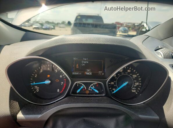 1FMCU9GD7HUC04552 2017 FORD ESCAPE Gray ხელსაწყოთა პანელის ხედი
