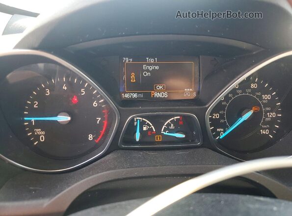 1FMCU9GD7HUD53771 2017 FORD ESCAPE Silver Widok zestawu wskaźników
