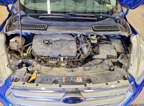 1FMCU9GD7HUE61419 2017 FORD ESCAPE Blue ძრავის განყოფილების ხედი