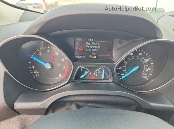 1FMCU9GD7HUE95523 2017 FORD ESCAPE Серебряный Вид щитка приборов