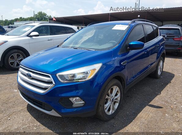 1FMCU9GD7JUC30588 2018 FORD ESCAPE Blue წინა მარცხენა ხედი სამი მეოთხედიდან