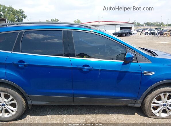 1FMCU9GD7JUC30588 2018 FORD ESCAPE Blue უკანა სალონის ხედი