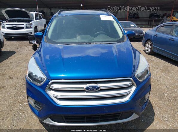 1FMCU9GD7JUC30588 2018 FORD ESCAPE Blue ხელსაწყოთა პანელის ხედი