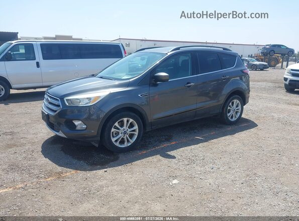 1FMCU9GD7JUD08660 2018 FORD ESCAPE Gray წინა მარცხენა ხედი სამი მეოთხედიდან