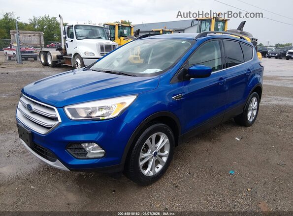 1FMCU9GD7JUD08822 2018 FORD ESCAPE Синий Вид спереди
