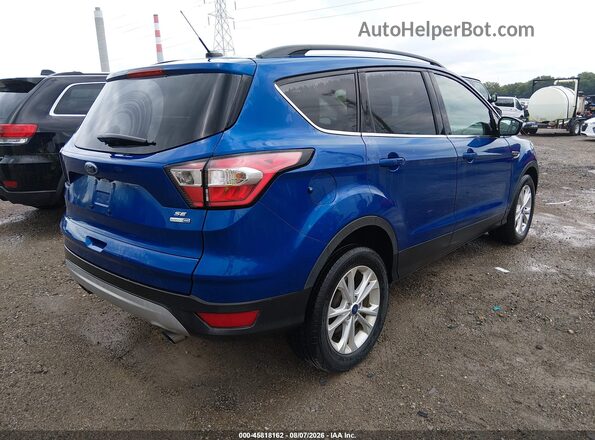 1FMCU9GD7JUD08822 2018 FORD ESCAPE Синий Задняя правая четверть