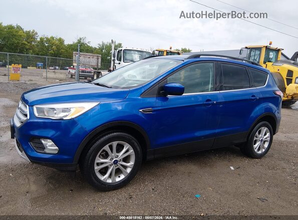 1FMCU9GD7JUD08822 2018 FORD ESCAPE Синий Панорамный вид салона 360°
