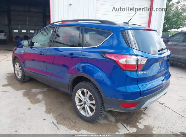 1FMCU9GD7JUD31078 2018 FORD ESCAPE Blue Tył lewy