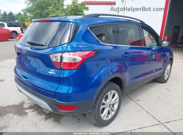 1FMCU9GD7JUD31078 2018 FORD ESCAPE Blue Tył prawy