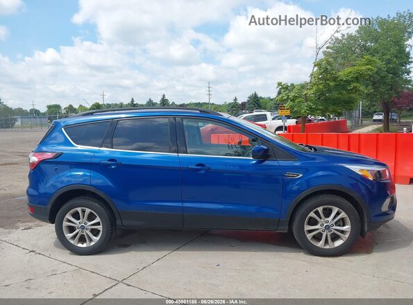 1FMCU9GD7JUD31078 2018 FORD ESCAPE Blue Widok wnętrza 360 stopni