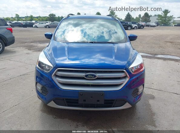 1FMCU9GD7JUD31078 2018 FORD ESCAPE Blue Widok wnętrza z tyłu