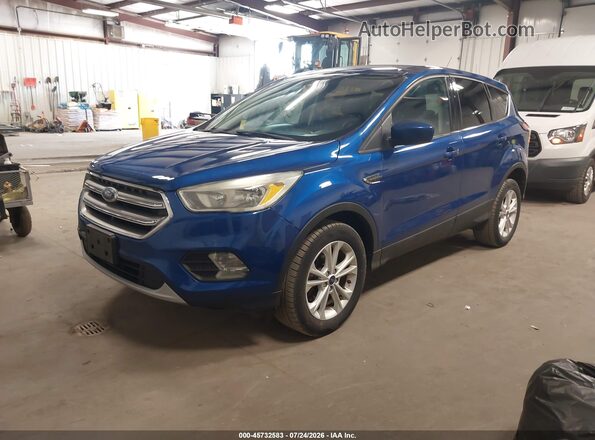 1FMCU9GD8HUA41331 2017 FORD ESCAPE Blue წინა მარცხენა ხედი სამი მეოთხედიდან