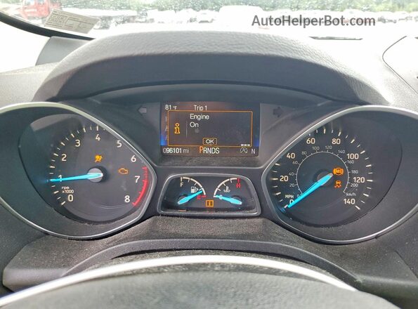 1FMCU9GD8HUD50118 2017 FORD ESCAPE Синий Вид щитка приборов