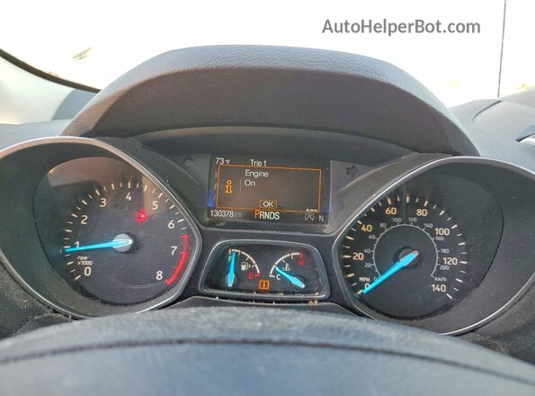 1FMCU9GD8HUE34066 2017 FORD ESCAPE Gold Instrument cluster view