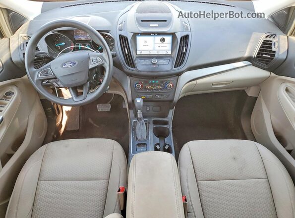 1FMCU9GD8HUE34066 2017 FORD ESCAPE Gold Dashboard view