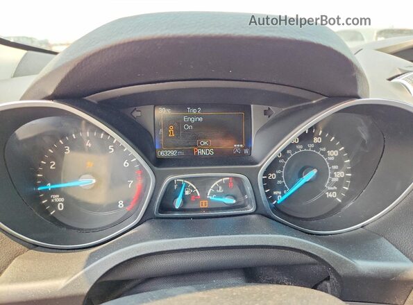 1FMCU9GD8HUE72865 2017 FORD ESCAPE Charcoal ხელსაწყოთა პანელის ხედი