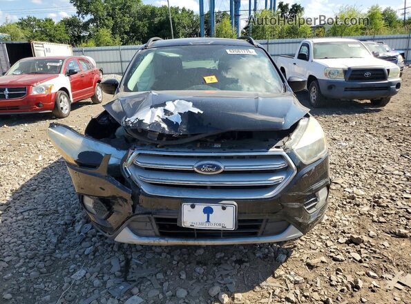 1FMCU9GD8JUA10828 2018 FORD ESCAPE Black წინა ხედი