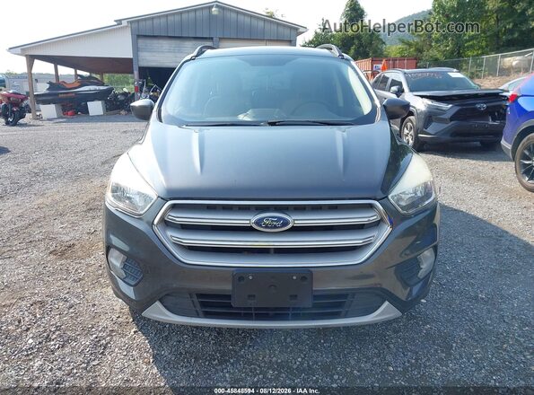 1FMCU9GD8JUA17780 2018 FORD ESCAPE Gray Սարքավորումների վահանակի տեսք