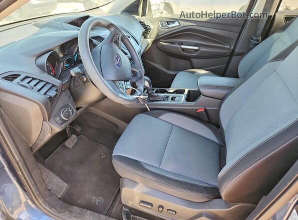 1FMCU9GD8JUA23241 2018 FORD ESCAPE Blue წინა სალონის ხედი