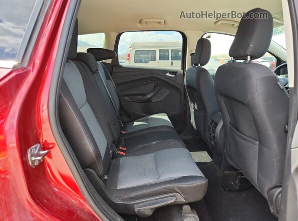 1FMCU9GD8JUB23565 2018 FORD ESCAPE Red უკანა სავარძლების ხედი