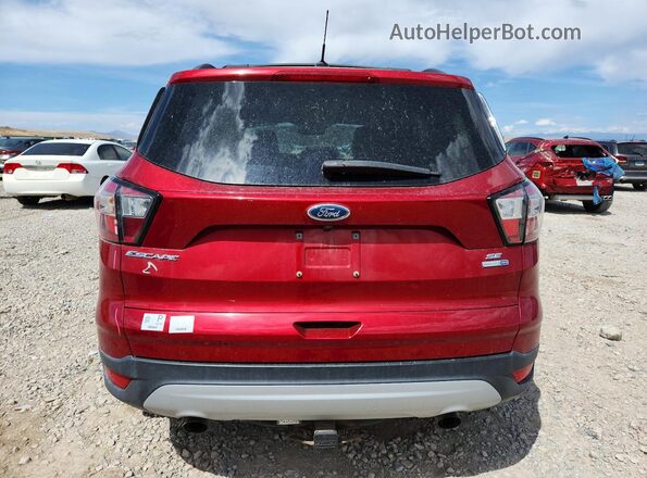 1FMCU9GD8JUB23565 2018 FORD ESCAPE Red უკანა ხედი