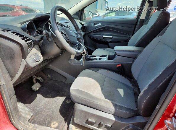 1FMCU9GD8JUB23565 2018 FORD ESCAPE Red წინა სალონის ხედი