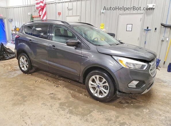 1FMCU9GD8JUB75925 2018 FORD ESCAPE Gray Передня права чверть