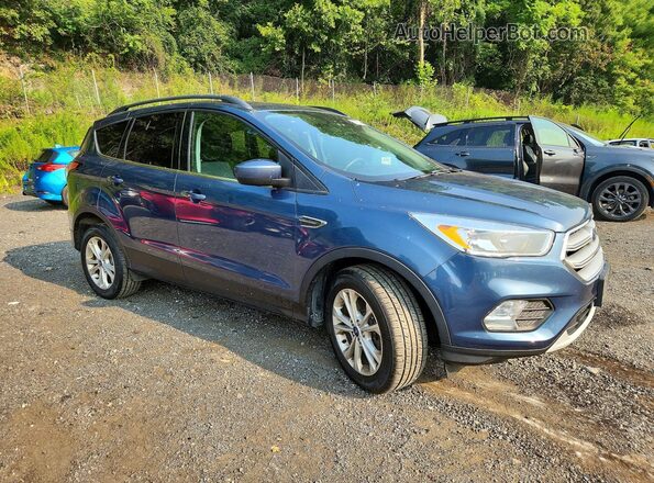 1FMCU9GD8JUC61719 2018 FORD ESCAPE Blue Delantero derecho