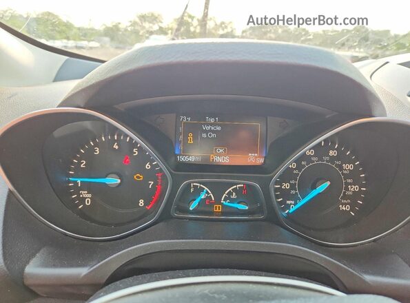 1FMCU9GD8JUC61719 2018 FORD ESCAPE Blue Vista del cuadro de instrumentos
