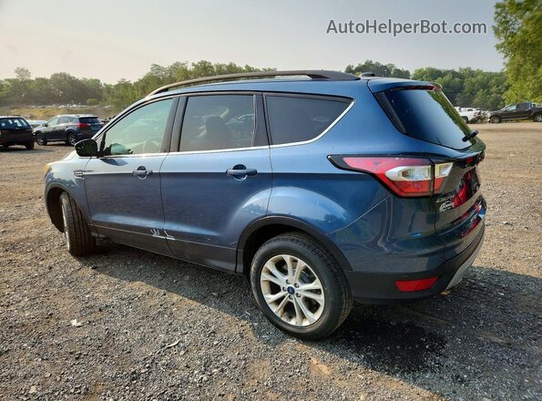1FMCU9GD8JUC61719 2018 FORD ESCAPE Blue Trasero izquierdo