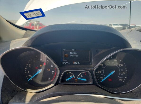 1FMCU9GD8JUD12362 2018 FORD ESCAPE White Vista del cuadro de instrumentos