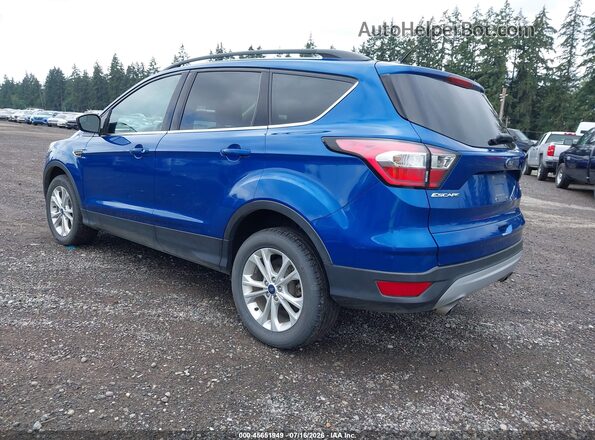 1FMCU9GD8JUD31154 2018 FORD ESCAPE Blue Trasero izquierdo