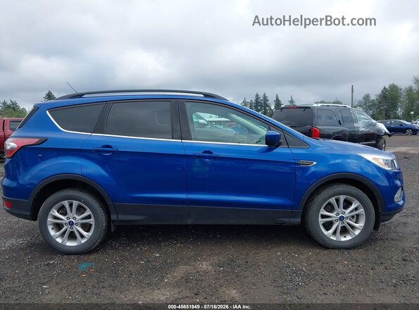 1FMCU9GD8JUD31154 2018 FORD ESCAPE Blue Vista interior trasera