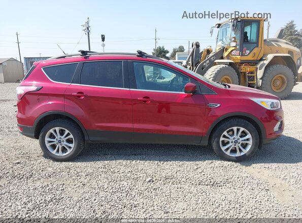 1FMCU9GD8JUD37892 2018 FORD ESCAPE Red უკანა სალონის ხედი