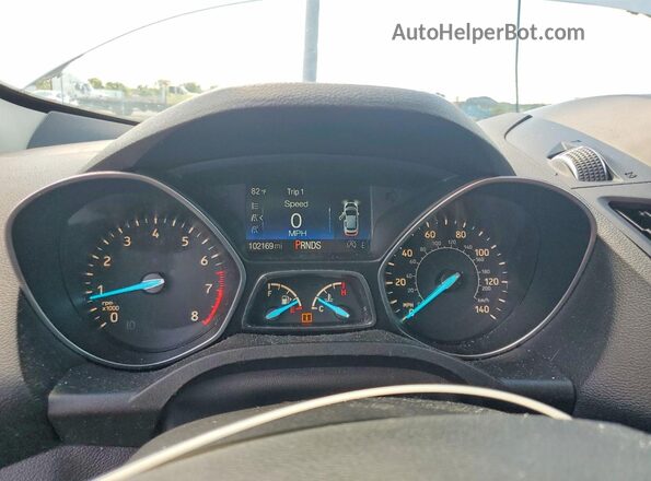 1FMCU9GD8KUA93923 2019 FORD ESCAPE Silver Widok zestawu wskaźników