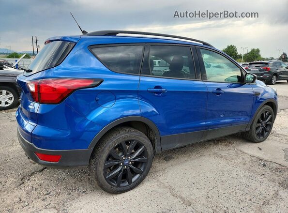1FMCU9GD8KUB03530 2019 FORD ESCAPE Синий Задняя правая четверть
