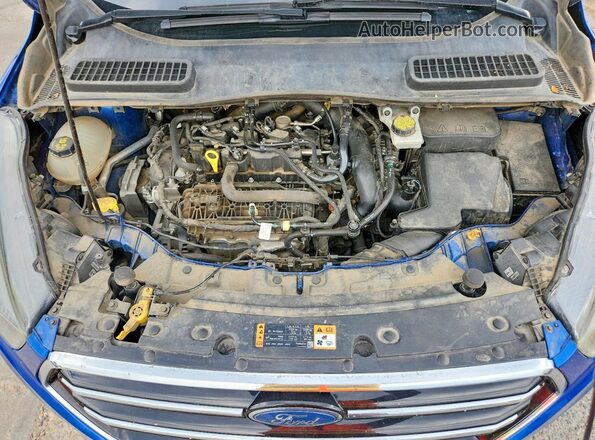 1FMCU9GD8KUB03530 2019 FORD ESCAPE Синий Вид подкапотного пространства