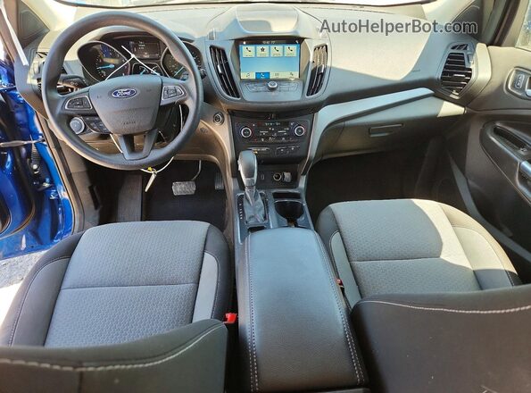 1FMCU9GD8KUB56292 2019 FORD ESCAPE Blue Widok deski rozdzielczej