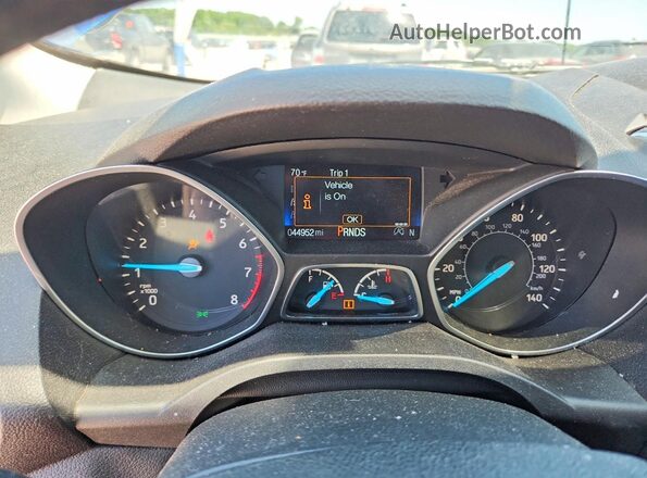 1FMCU9GD8KUB56292 2019 FORD ESCAPE Blue Widok zestawu wskaźników