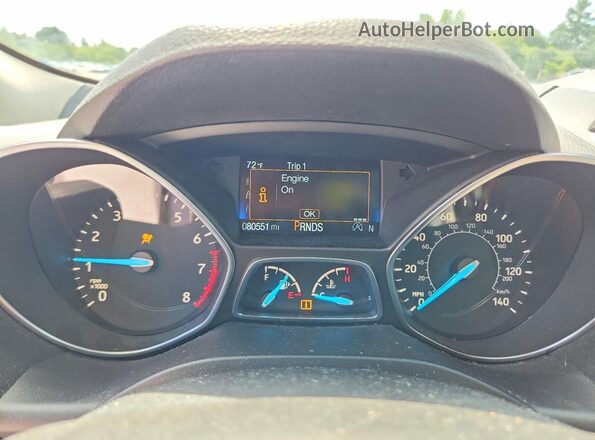 1FMCU9GD9HUB47724 2017 FORD ESCAPE Gray Instrument cluster view
