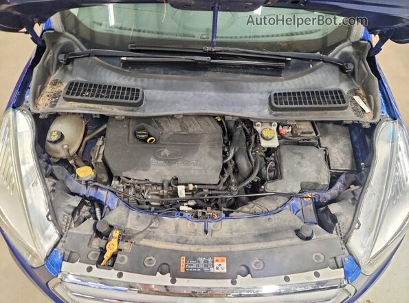 1FMCU9GD9HUD99053 2017 FORD ESCAPE Синий Вид подкапотного пространства