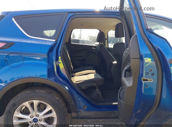 1FMCU9GD9HUE50342 2017 FORD ESCAPE Blue Vista de la etiqueta del VIN