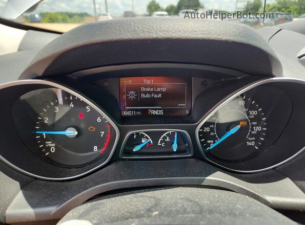 1FMCU9GD9JUA88583 2018 FORD ESCAPE Silver Widok zestawu wskaźników