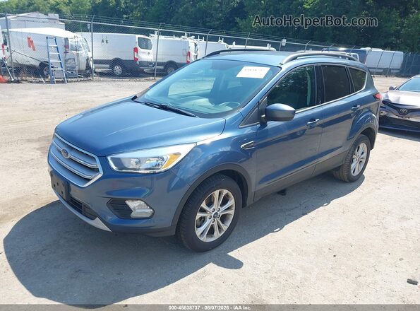 1FMCU9GD9JUB98002 2018 FORD ESCAPE Blue Przód lewy