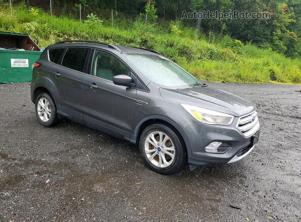 1FMCU9GD9JUC43908 2018 FORD ESCAPE Gray Передня права чверть