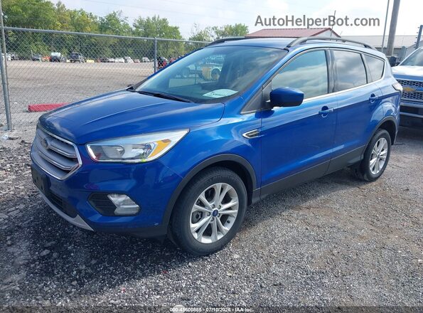 1FMCU9GD9JUD08823 2018 FORD ESCAPE Blue წინა მარცხენა ხედი სამი მეოთხედიდან