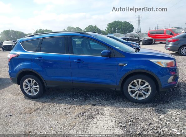 1FMCU9GD9JUD08823 2018 FORD ESCAPE Blue უკანა სალონის ხედი