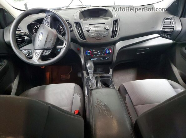 1FMCU9GD9JUD36847 2018 FORD ESCAPE White Widok deski rozdzielczej